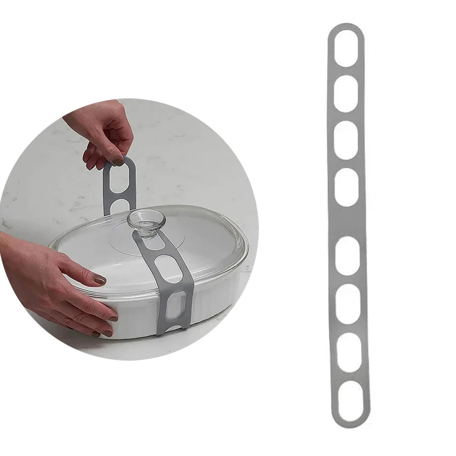 Kitcher Reusable Universal Lid Straps – Secure Fastening for Pots, Pans & More