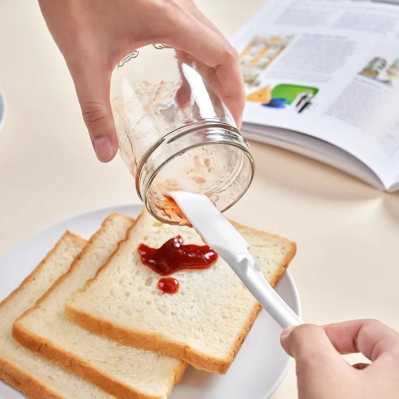 Kitcher Silicone Butter & Jam Spreader Spatula – BPA-Free, Heat-Resistant, Non-Stick