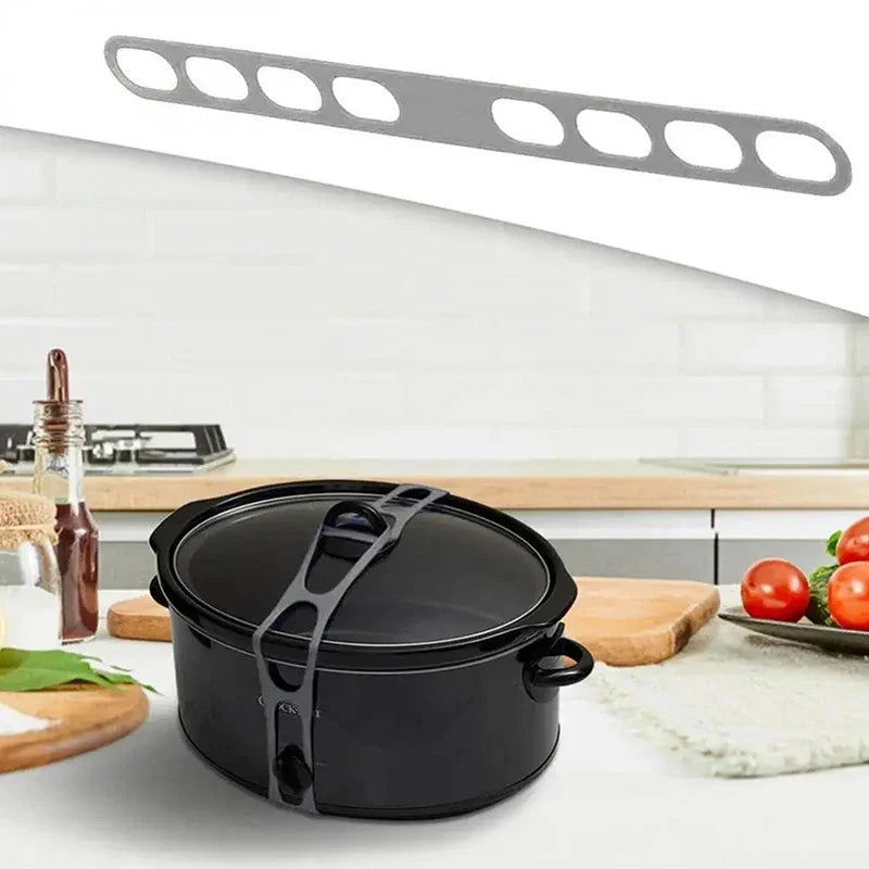 Kitcher Reusable Universal Lid Straps – Secure Fastening for Pots, Pans & More