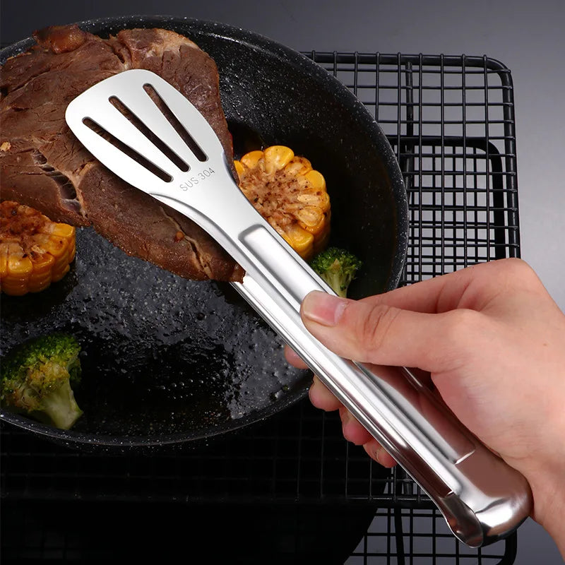 Kitcher BBQ & Kitchen Tongs – Stainless Steel Serving Tongs