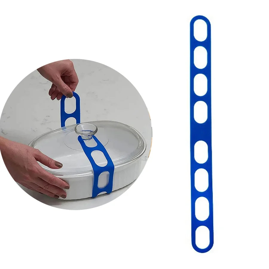Kitcher Reusable Universal Lid Straps – Secure Fastening for Pots, Pans & More