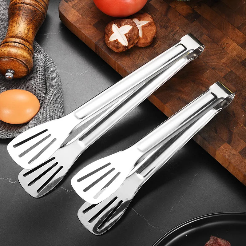 Kitcher BBQ & Kitchen Tongs – Stainless Steel Serving Tongs