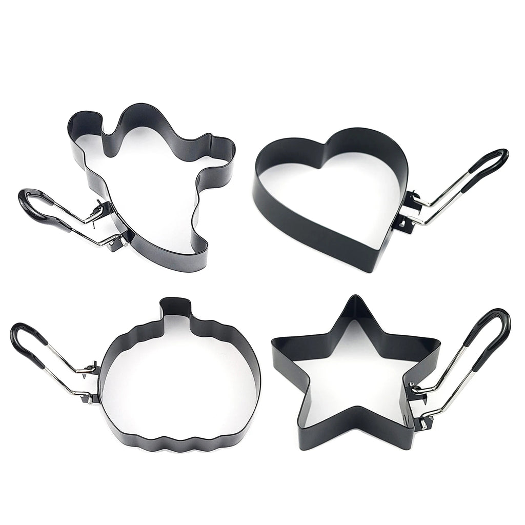 Kitcher Stainless Steel Egg Rings – 19 Fun Shapes for Perfect Breakfast Eggs
