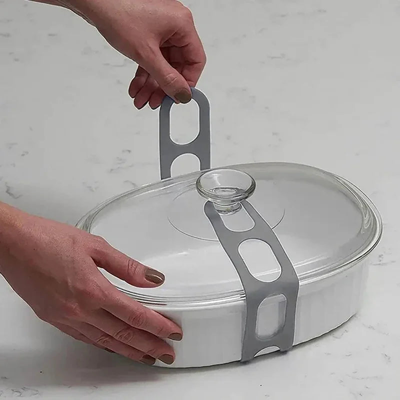 Kitcher Reusable Universal Lid Straps – Secure Fastening for Pots, Pans & More