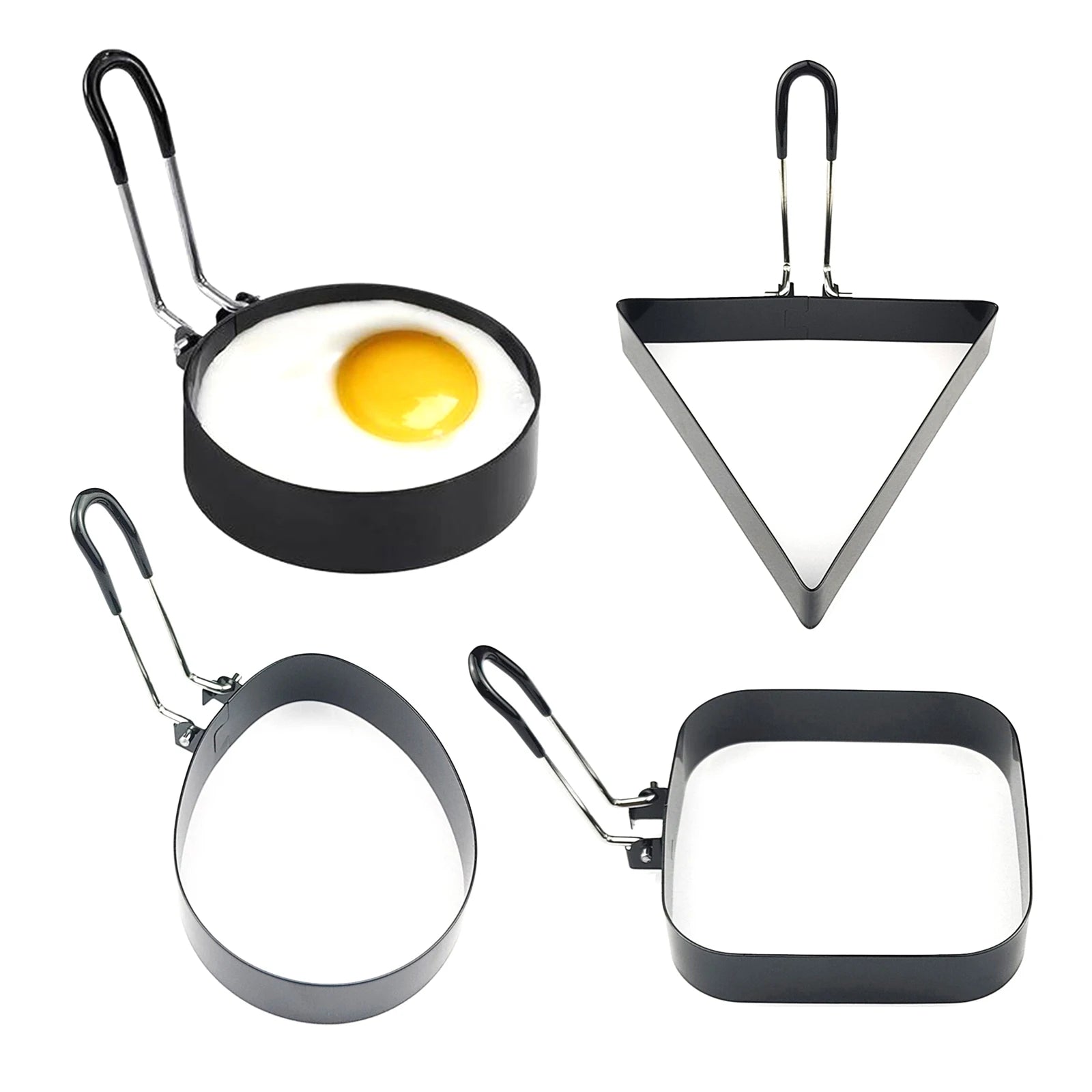 Kitcher Stainless Steel Egg Rings – 19 Fun Shapes for Perfect Breakfast Eggs