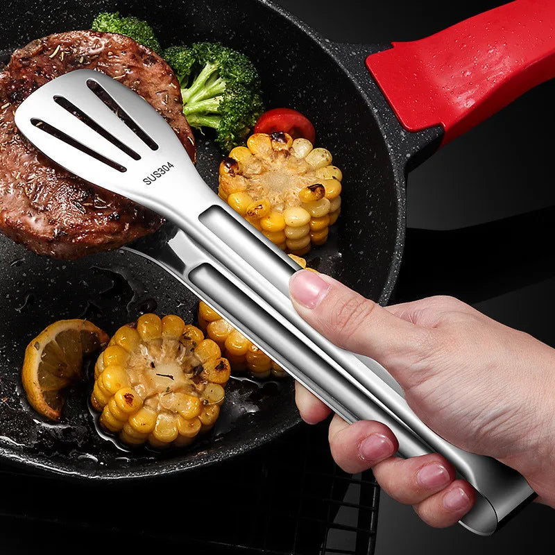 Kitcher BBQ & Kitchen Tongs – Stainless Steel Serving Tongs