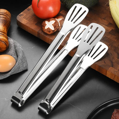Kitcher BBQ & Kitchen Tongs – Stainless Steel Serving Tongs